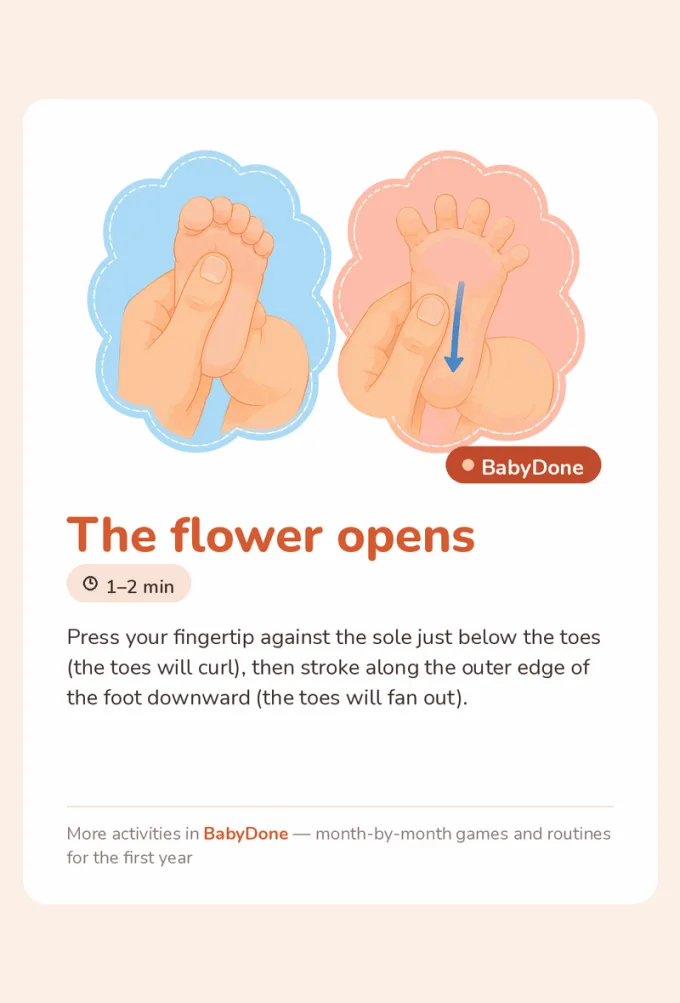 The flower opens card