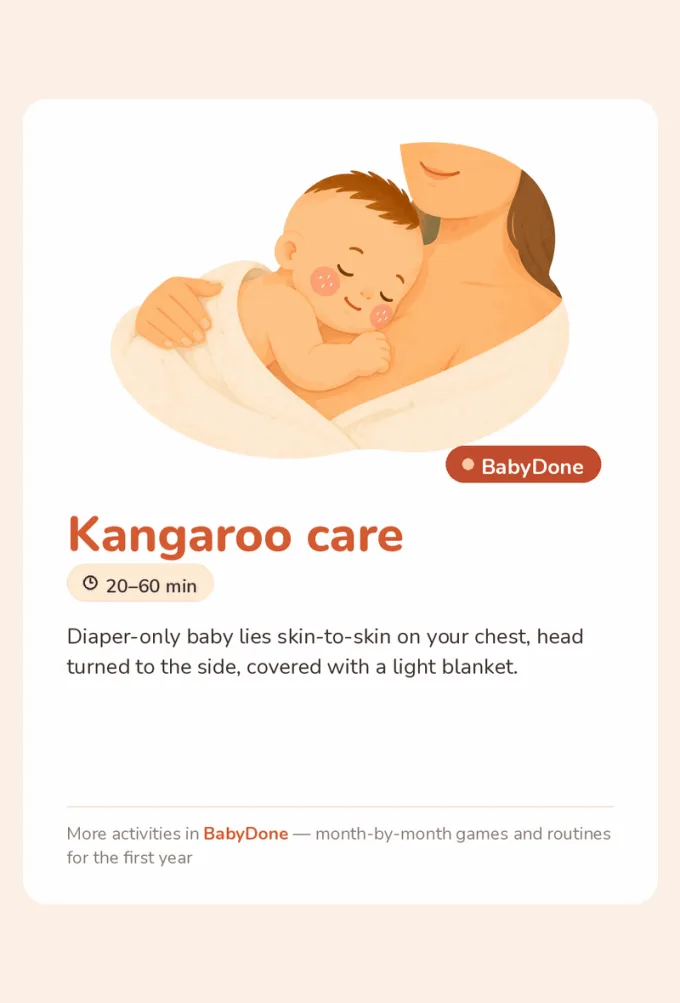 Kangaroo care card