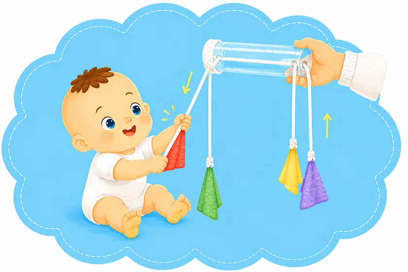 Pull-String Bottle Toy